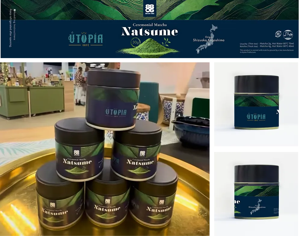 Utopía Café & Matcha Bar visuals