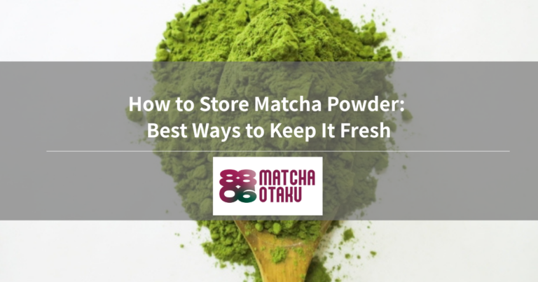 How to Store Matcha Powder: Best Ways to Keep It Fresh